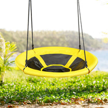 Load image into Gallery viewer, Kids Round Tree Swing Adjustable Nest Saucer Swing Indoor Outdoor Flying Seat