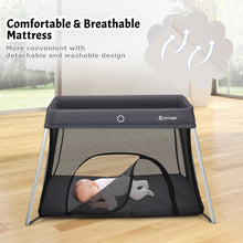 Load image into Gallery viewer, 2 in 1 Baby Cribs Foldable Travel Cot Portable Playpen Toddler Activity Nursery