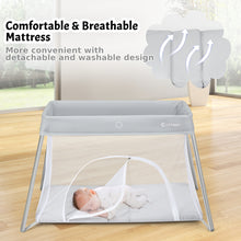 Load image into Gallery viewer, 2 in 1 Baby Cribs Foldable Travel Cot Portable Playpen Toddler Activity Nursery
