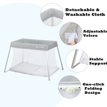 Load image into Gallery viewer, 2 in 1 Baby Cribs Foldable Travel Cot Portable Playpen Toddler Activity Nursery