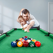 Load image into Gallery viewer, Mini Billiards Pool Table Wooden Tabletop Snooker Game Set Family Fun Game