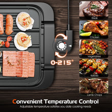 Load image into Gallery viewer, 2 IN 1 Smokeless Grill Electric BBQ Griddle Non-stick Reversible Plate 2000W