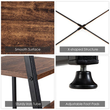 Load image into Gallery viewer, X-Shape Computer Desk Adjustable Ergonomic Workstation Home Office Writing Table