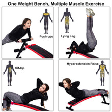 Load image into Gallery viewer, Adjustable Sit Up Bench Abdominal Exercise Training Workout Machine Home Gym