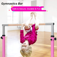 Load image into Gallery viewer, Gymnastics Training Bar Gym Horizontal Kips Bar Height Adjustable Kids Junior