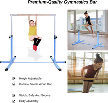 Load image into Gallery viewer, Gymnastics Training Bar Adjustable Horizontal Bars Children Kids Home Gym