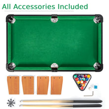 Load image into Gallery viewer, Mini Billiards Pool Table Wooden Tabletop Snooker Game Set Family Fun Game