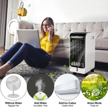 Load image into Gallery viewer, Portable Evaporative Air Cooler Fan & Humidifier 3 Modes & Speeds Home Office