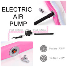 Load image into Gallery viewer, 3 x 1M Inflatable Air Track Tumbling Gymnastic Mat Floor Home Training W/ Pump