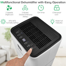 Load image into Gallery viewer, 12L/D Portable Room Dehumidifier Home Laundry Drying W/ Digital Control Panel