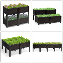 Load image into Gallery viewer, Set of 4 Raised Garden Bed Kits Elevated Flower Vegetable Herb Grow Planter Box