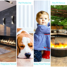 Load image into Gallery viewer, 3 Panel Foldable Fire Screen Protector Fireplace Fence Fire Safety Guard Shield