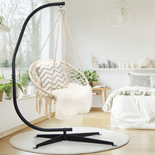 Load image into Gallery viewer, Large Heavy Duty C-stand Hanging Swing Egg Chair Hammock Frame W/ X Base 150KG