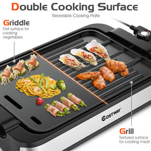 Load image into Gallery viewer, 2 IN 1 Smokeless Grill Electric BBQ Griddle Non-stick Reversible Plate 2000W