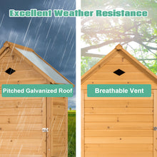 Load image into Gallery viewer, Outdoor Storage Shed Wooden Tool Utility Cabinet Waterproof Hutch Organizer