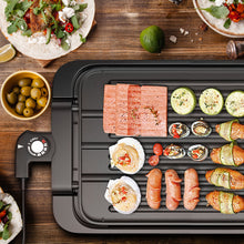 Load image into Gallery viewer, 2 IN 1 Smokeless Grill Electric BBQ Griddle Non-stick Reversible Plate 2000W
