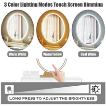 Load image into Gallery viewer, Vanity Dressing Table Set Makeup Desk Stool LED Light Storage Drawers Mirror