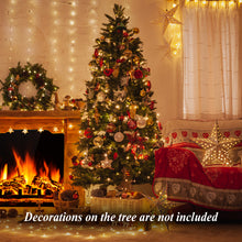 Load image into Gallery viewer, 6Ft Christmas Tree Unlit Christmas Tress Artificial Christmas Tree w/ PE & PVC Branch Tips & Metal Cross Stand