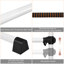 Load image into Gallery viewer, Double Ballet Stretch Barre Gymnastics Bar Portable Freestanding Dance Exercise