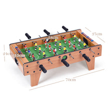 Load image into Gallery viewer, 27'' Football Table Top Football Soccer Kids Family Game Toy Set Wooden Frame