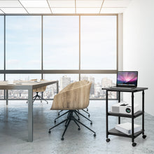 Load image into Gallery viewer, 3-Tier Height Adjustable Printer Stand Beside Table Underdesk Wheels Home Office