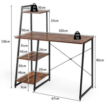 Load image into Gallery viewer, X-Shape Computer Desk Adjustable Ergonomic Workstation Home Office Writing Table