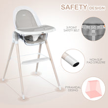 Load image into Gallery viewer, 3 in 1 Convertible Infant Highchair Baby Dining Chair w/Removable Tray Footrest