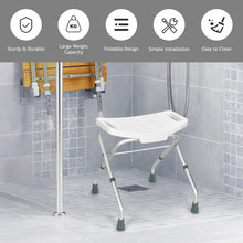 Load image into Gallery viewer, Adjustable Padded Shower Chair Folding Bathroom Tub Stool Benches W/ Handles