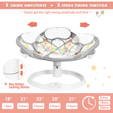 Load image into Gallery viewer, Electric Baby Bouncer Chair Newborn Rocking Chair w/ Remote Control Mosquito Net