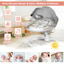 Load image into Gallery viewer, Electric Baby Bouncer Chair Newborn Rocking Chair w/ Remote Control Mosquito Net