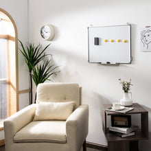 Load image into Gallery viewer, Double Sided Magnetic Whiteboard Aluminum Hanging Board W/ Magnets Pens & Eraser
