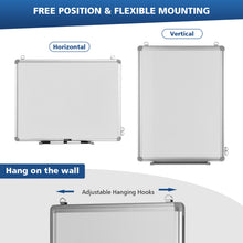 Load image into Gallery viewer, Double Sided Magnetic Whiteboard Aluminum Hanging Board W/ Magnets Pens & Eraser