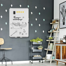 Load image into Gallery viewer, Double Sided Magnetic Dry Erase Whiteboard Portable Hanging Board w/Pen Tray
