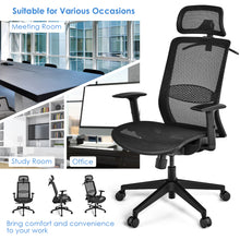 Load image into Gallery viewer, Ergonomic Mesh Office Rolling Executive Chair High Back w/Lumbar Support Armrest