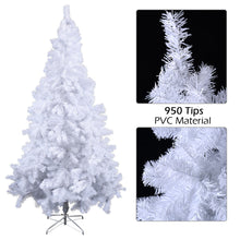 Load image into Gallery viewer, 7FT Artificial Christmas Tree Realistic White Xmas Tree With Metal Stand