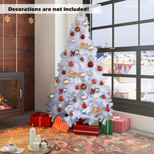 Load image into Gallery viewer, 7FT Artificial Christmas Tree Realistic White Xmas Tree With Metal Stand
