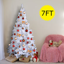 Load image into Gallery viewer, 7FT Artificial Christmas Tree Realistic White Xmas Tree With Metal Stand