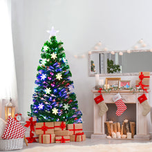 Load image into Gallery viewer, 4FT Artificial Fibre Optic Christmas Tree Green Color Changing Xmas Tree Decor