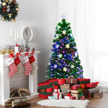 Load image into Gallery viewer, 4FT Artificial Fibre Optic Christmas Tree Green Color Changing Xmas Tree Decor