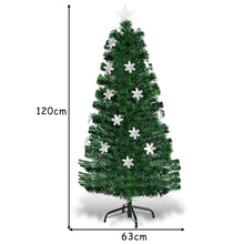 Load image into Gallery viewer, 4FT Artificial Fibre Optic Christmas Tree Green Color Changing Xmas Tree Decor