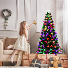 Load image into Gallery viewer, 1.5m Fiber Optic Artificial Christmas Tree LED Blossom Effects W/ Top Star