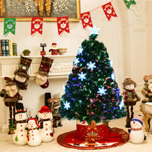 Load image into Gallery viewer, 1.2m Fiber Optic Christmas Tree Artificial Xmas Tree W/Top Star&Snowflake