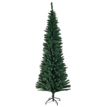 Load image into Gallery viewer, 2.1m Green Artificial Christmas Tree Xmas Decoration Slim for Small Room