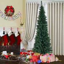 Load image into Gallery viewer, 2.1m Green Artificial Christmas Tree Xmas Decoration Slim for Small Room
