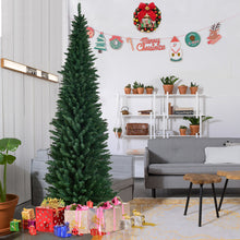 Load image into Gallery viewer, 240CM Artificial Christmas Tree Xmas Decoration Trees Slim for Small Room