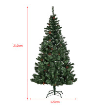 Load image into Gallery viewer, 2.1m Artificial Christmas Tree Snow Cones Large Realistic Xmas Trees