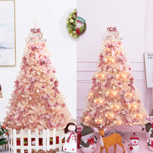 Load image into Gallery viewer, Pink Christmas Tree Full-bodied Artificial Tree with Metal Stand Realistic X-mas Traditional Decoration Hinged Tree for Living Room