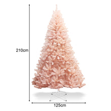 Load image into Gallery viewer, Pink Christmas Tree Full-bodied Artificial Tree with Metal Stand Realistic X-mas Traditional Decoration Hinged Tree for Living Room