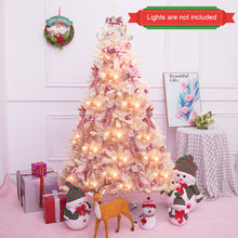 Load image into Gallery viewer, Pink Christmas Tree Full-bodied Artificial Tree with Metal Stand Realistic X-mas Traditional Decoration Hinged Tree for Living Room