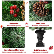 Load image into Gallery viewer, 4FT Artificial Christmas Tree Indoor Outdoor Xmas Tree Decoration W/ Pine Cones